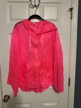 Lilly Pulitzer Neon Pink Windbreaker
